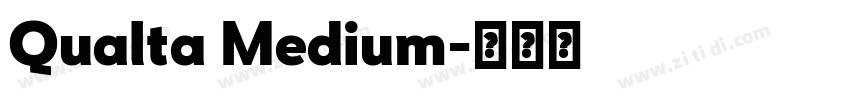 Qualta Medium字体转换